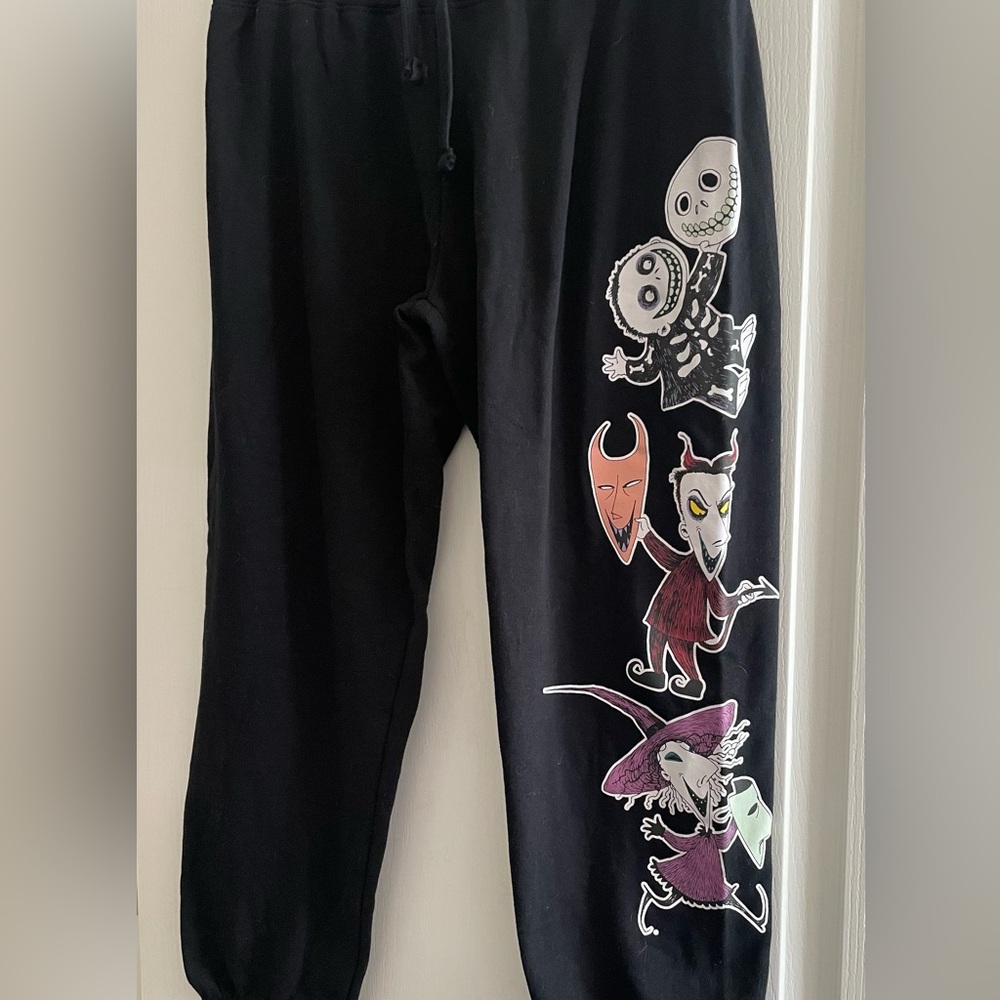 Hot Topic Lock Shock Barrel Nightmare Before Christmas Sweatpants XL (fits 1X 2X